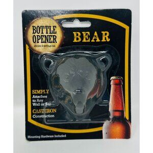 Bear Head Shape Bottle Opener Cast Iron Bottle Opener Soda Beer Wine Opener